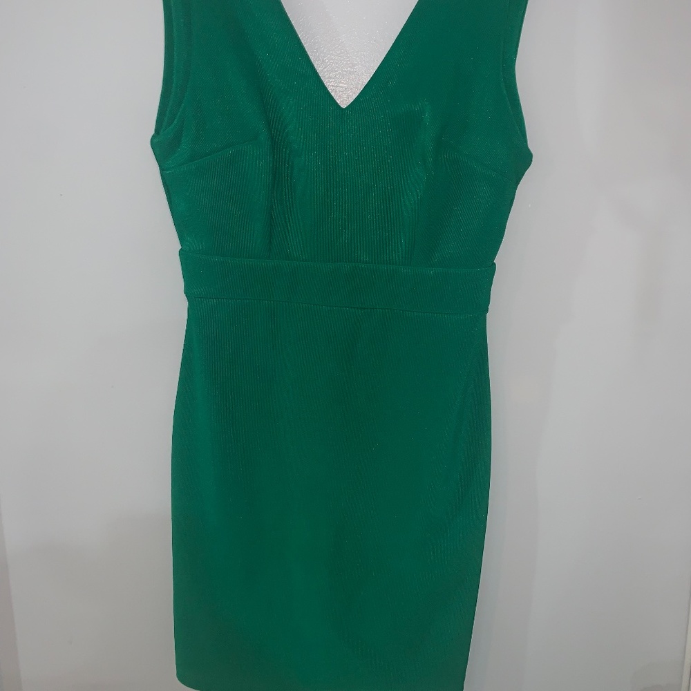 Forever 21 Emerald Sleeveless Mini Dress